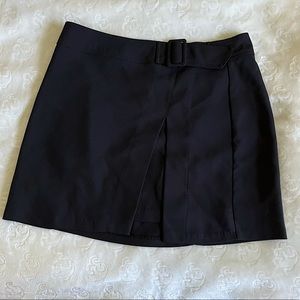 Black mini skirt